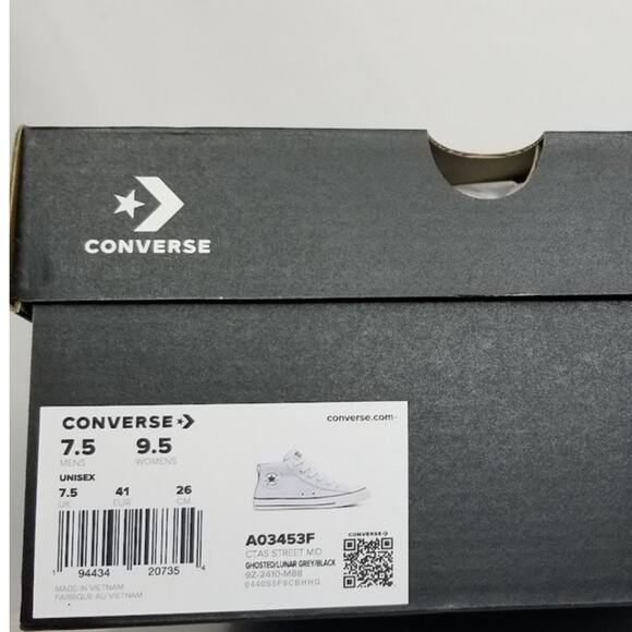 Converse Unisex CTAS Malden Street Mid Sneakers Women's Size 9.5 A03453F NWB - Picture 10 of 10